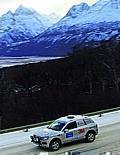 Eine Strecke der Extreme: hier auf der vereisten Straße vor dem Anden Gebirge